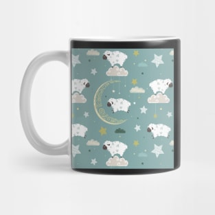 Playing among the stars pattern Mug